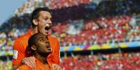<p>Holanda venceu Chile com dois gols nos 15 minutos finais do segundo tempo</p>  Foto: Reuters