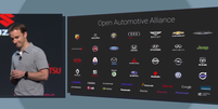 <p>Ao todo, 25 empresas automobilistas aprovaram a ideia e devem lançar carros com o Android Auto</p>  Foto: Google I/O / Divulgação