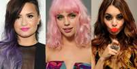 Veja famosas com cabelos coloridos  Foto: Rede Globo/ Divulgação / Getty Images