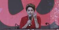 A presidente Dilma Rousseff discursa durante convenção do PT que oficializou sua candidatura à reeleição no último sábado, em Brasília. 21/06/2014  Foto: Joedson Alves / Reuters