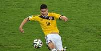 <p>James Rodríguez pe o grande destaque da Colômbia</p>  Foto: GABRIEL BOUYS / AFP