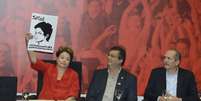 Dilma recebe apoio em convenção do PCdoB  Foto: Valter Campanato / Agência Brasil