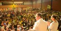 Convenção do partido oficializou a candidaturas de Eduardo Campos e Marina Silva  Foto: PSB / Reprodução