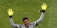 <p>Júlio César é o novo goleiro do Benfica</p>  Foto: Leonhard Foeger / Reuters