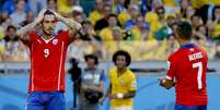 Chileno mandou na trave a chance de eliminar o Brasil na última Copa do Mundo  Foto: Ricardo Matsukawa / Terra