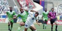 França x Nigéria - Copa de 1994 (Roberto Baggio)  Foto: Daniel Garcia / AFP