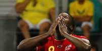 Lukaku comemora o segundo gol dos Estados Unidos sobre a Bélgica  Foto: Yves Herman / Reuters