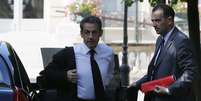 <p>Ex-presidente da França, Nicolas Sarkozy chega à Assembleia Nacional em Paris, em 25 de junho. Sarkozy foi detido nesta terça-feira, 1 de julho, para passar por interrogatório sobre supostas irregularidades na sua campanha eleitoral de 2007</p>  Foto: Gonzalo Fuentes / Reuters