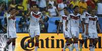 <p>Alemanha fará duelo com o Brasil na semifinal</p>  Foto: Kai Pfaffenbach / Reuters