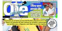 Jornal Olé também se decepcionou com a ausência de Neymar do restante da Copa do Mundo  Foto: Reprodução