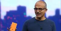 <p>Presidente da Microsoft, Satya Nadela deve seu "batismo de fogo" na conferência de desenvolvedores Build </p>  Foto: Getty Images 