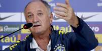 Luiz Felipe Scolari durante coletiva de imprensa no dia seguinte à derrota para a Alemanha  Foto: Ricardo Matsukawa / Terra