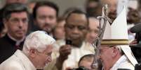 Papa Bento XVI e Papa Francisco: Alemanha x Argentina na final da Copa do Mundo  Foto: Alessandra Tarantino / AP