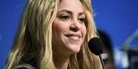Shakira durante coletiva de imprensa sobre a cerim&ocirc;nia de encerramento da Copa do Mundo, no Est&aacute;dio do Maracan&atilde;, no Rio de Janeiro  Foto: Dylan Martinez / Reuters