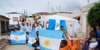 Nem todo mundo torce pela Argentina, mas em Buenos Aires torcida dos hermanos é maioria hoje  Foto: Eduardo Amorim / Brisa Comunicação e Arte - Especial para o Terra