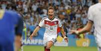 <p>Grande promessa da Alemanha no ciclo que antecedeu a Copa do Mundo, Götze viveu altos e baixos na Copa do Mundo até o gol decisivo</p>  Foto: Sergio Moraes / Reuters