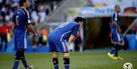 Messi reage após derrota por 1 a 0 para a Alemanha que deu o tetracampeonato para os europeus  Foto: Ricardo Matsukawa / Terra
