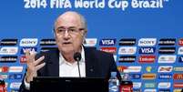 <p>Presidente da Fifa despistou a respeito da prisão de Raymond Whelan e disse que é preciso apresentar evidências a respeito de denúncias</p>  Foto: Ricardo Matsukawa / Terra