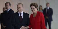 Dilma recebe o presidente da R&uacute;ssia, Vladimir Putin  Foto: Wilson Dias / Ag&ecirc;ncia Brasil