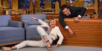 <p>Atriz protagonizou cenas engraçadas no 'The Tonight Show'</p>  Foto: Theo Wargo / NBC / Getty Images 