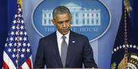 Presidente dos EUA, Barack Obama, em pronunciamento na Casa Branca. 18/07/2014  Foto: Larry Downing / Reuters