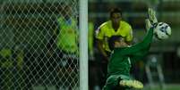 <p>Vanderlei chega com a missão de substituir Aranha no gol santista</p>  Foto: Fernando Soutello / Agif/Gazeta Press