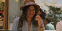 Bruna Marquezine tomou sorvete em um shopping do Rio de Janeiro  Foto: Marcus Pavão / AgNews