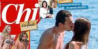 <p>Revista Chi publicou fotos de Buffon e Ilaria D'Amica juntos em um iate</p>  Foto: Reprodução