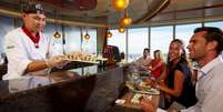 <p>Restaurantes asiáticos são opção em navios de cruzeiros</p>  Foto: Royal Caribbean International/Divulgação