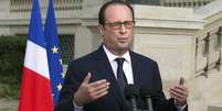 <p>O presidente francês, François Hollande, pediu agilidade para a ajuda humanitária no iIraque</p>  Foto: Philippe Wojazer / Reuters