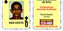 Jeferson Guedes da Silva, também conhecido como o "Sem dente" e suspeito de diversos homicídios, foi apresentado após prisão nessa quarta-feira  Foto: Polícia Civil / Secretaria de Segurança Pública (BA) / Divulgação