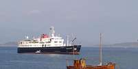 <p>Hebridean Princess foi um ferry até reforma em 1989, quando se tornou um navio de luxo</p>  Foto: Hebridean Island Cruises / Divulgação