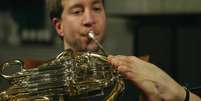 Klieser começou a tocar trompa aos 4 anos  Foto: BBC