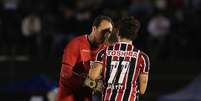 Rog&eacute;rio Ceni deixou que Alexandre Pato cobrasse p&ecirc;nalti  Foto: Rubens Chiri/S&atilde;o Paulo FC / Divulga&ccedil;&atilde;o