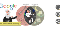 <p>Diagrama com o astronauta, similar a música "Space Oddity" de David Bowie</p>  Foto: Google / Reprodução