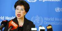 Margaret Chan, chefe da OMS, disse que o surto de ebola é um risco para a saúde pública internacional  Foto: Pierre Albouy / Reuters