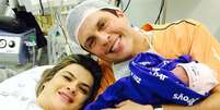 Ceará e Mirella no nascimento de Valentina  Foto: oceara/Instagram / Reprodução
