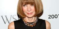 <p>Anna Wintour falou sobre a decisão de colocar o casal na capa da Vogue de abril</p>  Foto: Getty Images