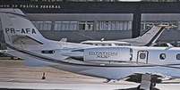 <p>O avião usado pelo ex-governador Eduardo Campos era do modelo Citation Excel </p>  Foto: TV Globo / AFP