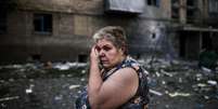 O centro da cidade de Donetsk está sendo bombardeado intensamente nesta quinta-feira  Foto: DIMITAR DILKO / AFP