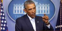 <p>O presidente Barack Obama responde a perguntas durante uma coletiva de imprensa realizada na Casa Branca em 18 de agosto</p>  Foto: Charles Dharapak / AP