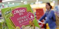 Caixa do cereal infantil AD Calcium Hi-Protein, da Heinz, que teve um lote afetado por excesso de chumbo na China  Foto: Reuters