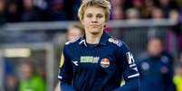 <p>Martin Odegaard, de apenas 15 anos, já estreou pela seleção principal da Noruega</p>  Foto: Getty Images