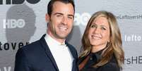 <p>Jennifer Aniston e o noivo, Justin Theroux</p>  Foto: Getty Images 