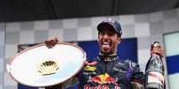 O australiano Daniel Riccardo, da Red Bull, venceu, neste domingo, o Grande Prêmio da Bélgica de Fórmula 1  Foto: Clive Mason / Getty Images 