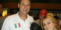 <p>Billy e Luciana posam ao lado de Evair em S&atilde;o Paulo</p>  Foto: Luciana Jatob&aacute; Aguiar / vc rep&oacute;rter