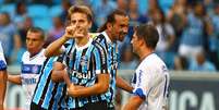 <p>Negociações de Bressan com o Flamengo estão encaminhadas</p>  Foto: Lucas Uebel/Grêmio FBPA / Divulgação