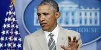 <p>O presidente norte-americano, Barack Obama, concede entrevista na Casa Branca, em Washington, nos Estados Unidos, nesta quinta-feira</p>  Foto: Larry Downing / Reuters