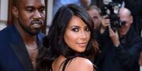 <p>Kanye West e Kim Kardashian </p>  Foto: Getty Images 