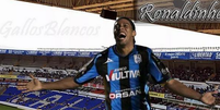 Montagem de Ronaldinho com a camisa do clube mexicano  Foto: Twitter / Reprodução